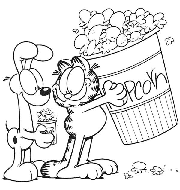 Printable Garfield Coloring Pages