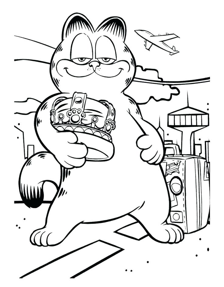 Garfield Coloring Book Also Coloring Pages Kids Printable 35 736x941 Garfield Coloring Book Also Coloring Pages Kids Printable 35