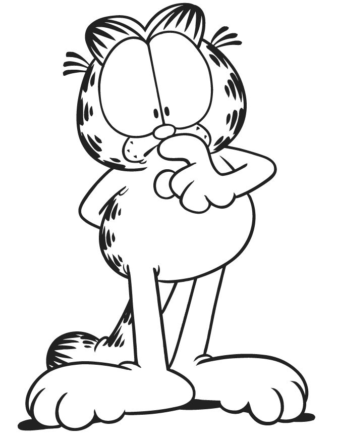 21 Best Garfield Coloring Pages Images On Colouring 670x867 21 Best Garfield Coloring Pages Images On Colouring