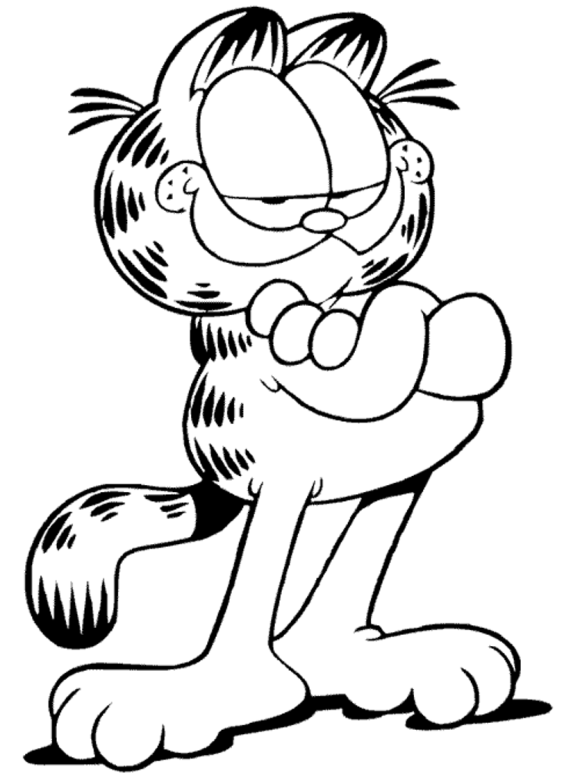 Printable Garfield Coloring Pages To Kids Cool2bkids Garfield 580x782 Printable Garfield Coloring Pages To Kids Cool2bkids Garfield
