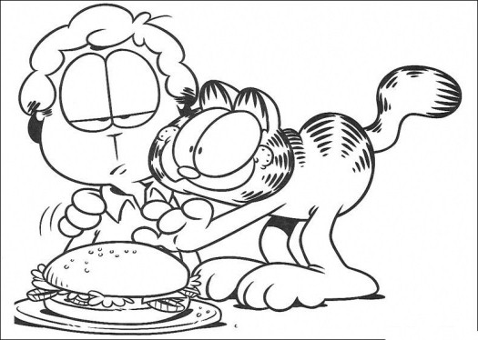 Printable Garfield Coloring Pages at GetColorings.com | Free printable ...