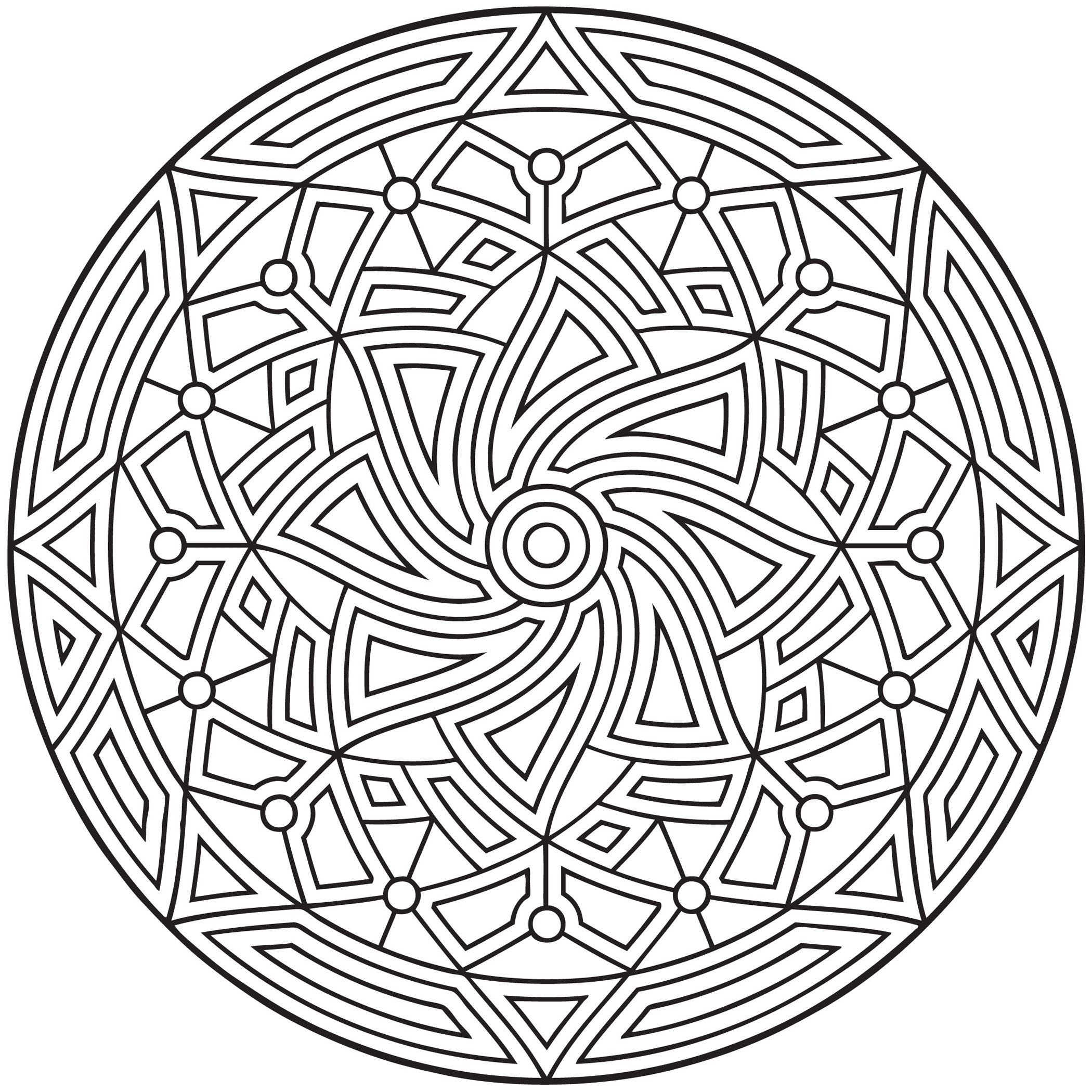2100x2100 Free Printable Geometric Coloring Pages For Kids Within Acpra