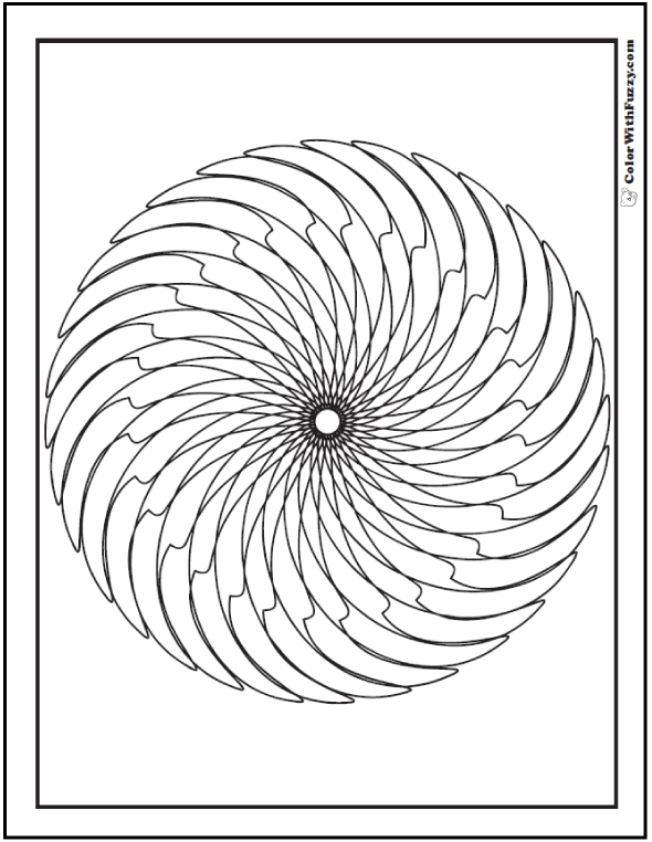 590x762 Geometric Coloring Pages To Print And Customize