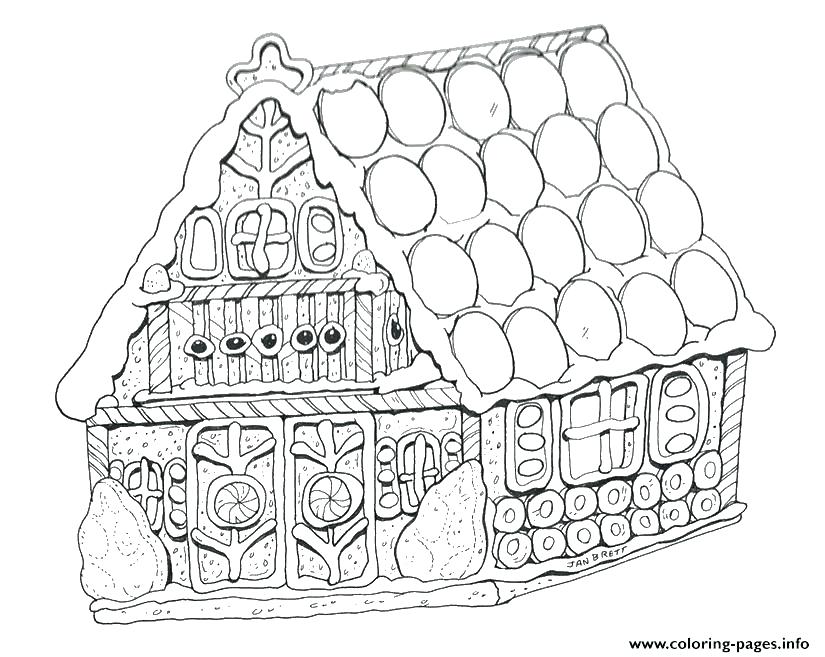 825x657 Gingerbread House Coloring Page Haunted House Coloring Pages
