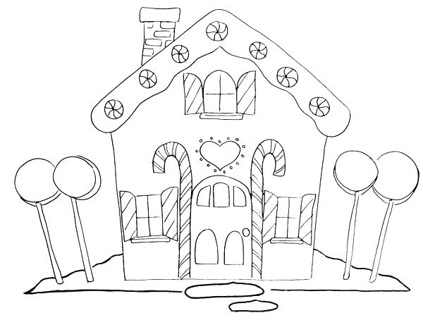 600x454 Customized Coloring Pages Gingerbread House Coloring Pages Free