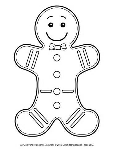 Gingerbread Man Template, Clipart Amp Coloring Page For Kids 370x480 Gingerbread Man Template, Clipart Amp Coloring Page For Kids