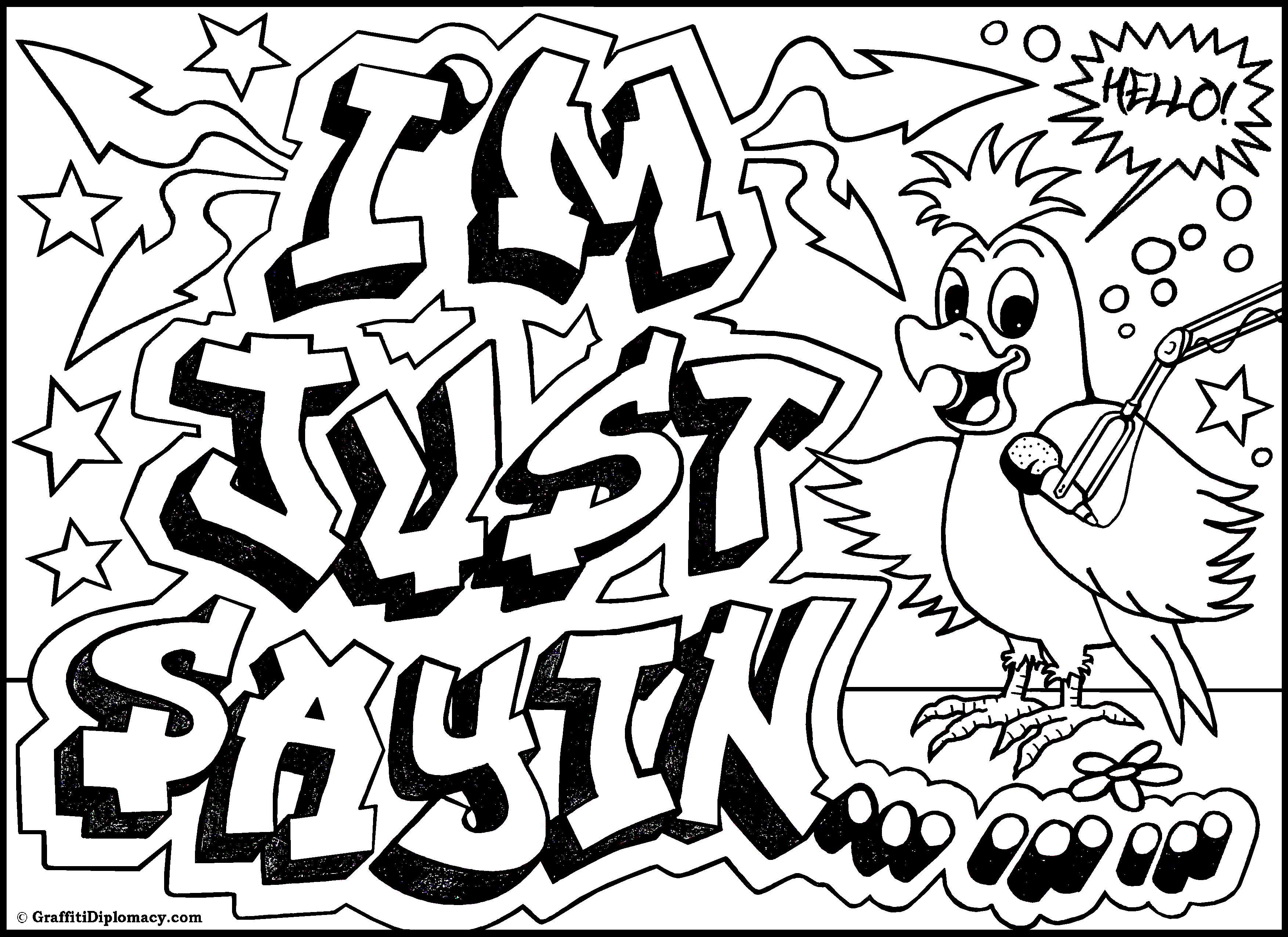 Graffiti Coloring Pages To Download And Print For Free 3508x2552 Graffiti Coloring Pages To Download And Print For Free