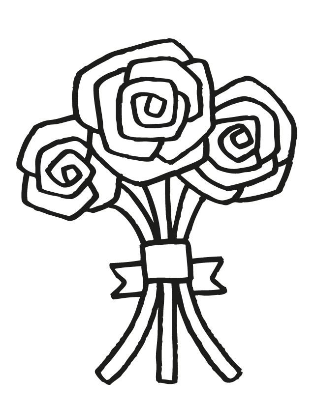 Wedding Flowers Coloring Pages 640x828 Wedding Flowers Coloring Pages