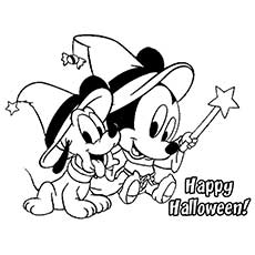 Free Mickey Mouse Halloween Coloring Pages 230x230 Free Mickey Mouse Halloween Coloring Pages