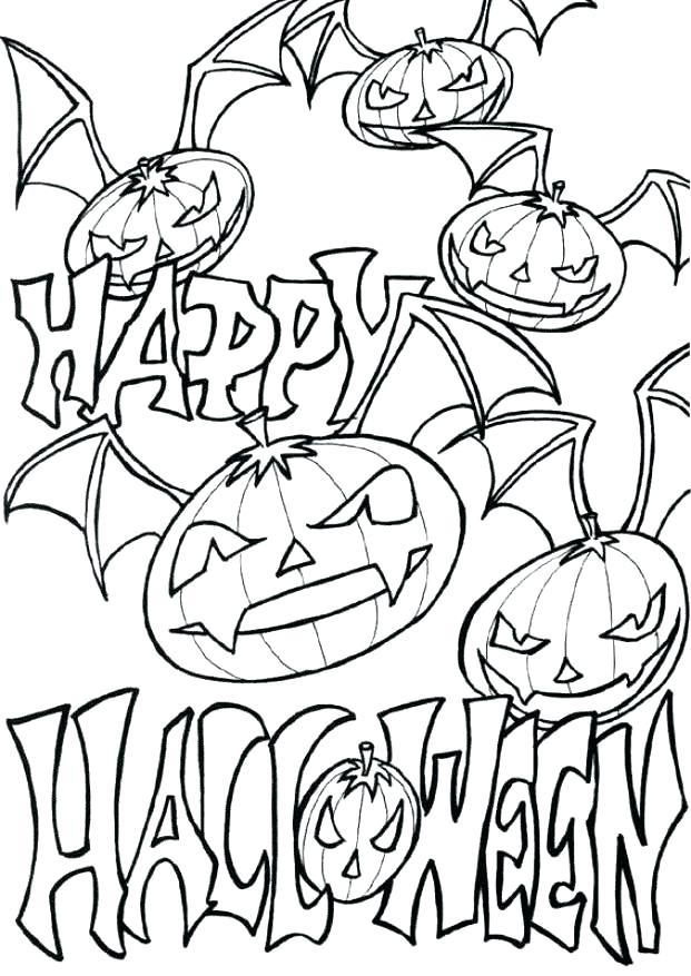 Printable Halloween Coloring Pages For Kids 621x877 Printable Halloween Coloring Pages For Kids