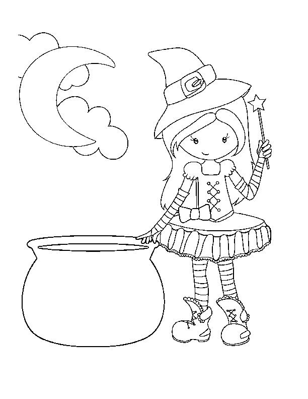 Cute Free Printable Halloween Coloring Pages 612x792 Cute Free Printable Halloween Coloring Pages