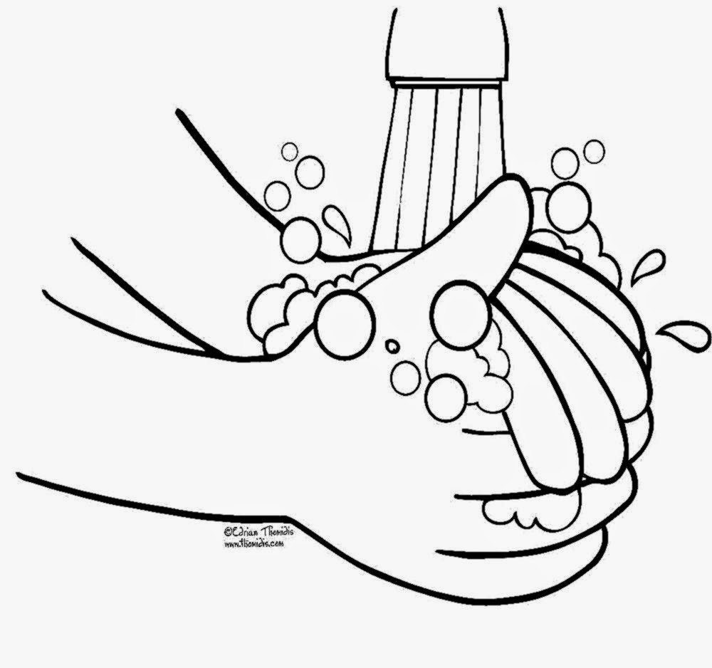 Coloring Pages Of Washing Hands Coloring Pages