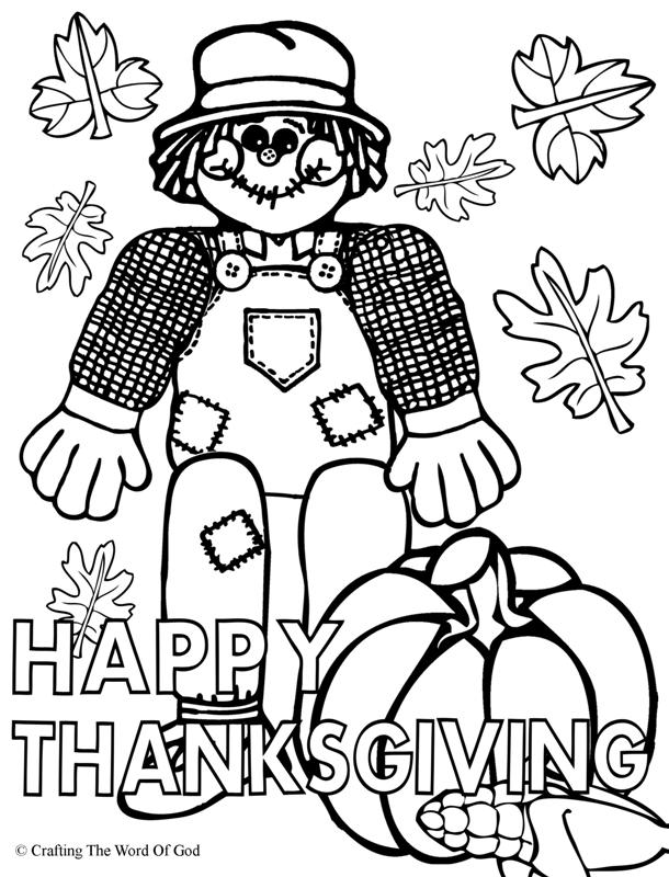 Happy Thanksgiving 1 Coloring Page Crafting The Word Of God 610x800 Happy Thanksgiving 1 Coloring Page Crafting The Word Of God