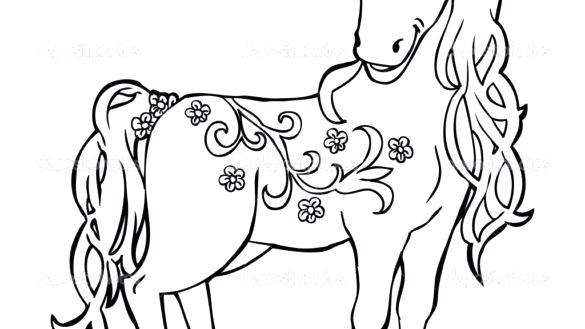 585x329 Horse Coloring Sheets Horse Coloring Pages Printable With Horse