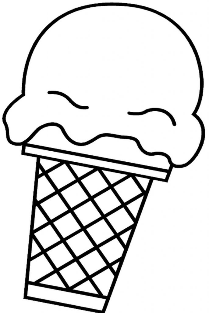 Ice Cream Cone Coloring Page At Getcolorings Com Free - vrogue.co