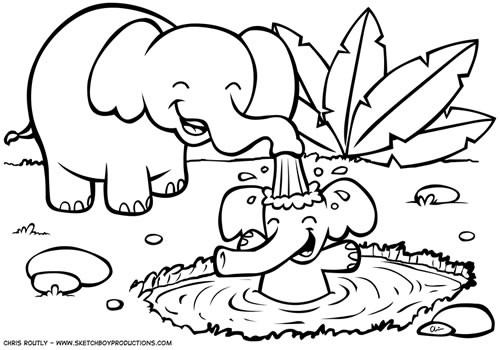 500x350 Jungle Animals Coloring Pages (19 Pictures) 18808