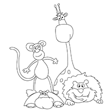 230x230 Top 10 Free Printable Jungle Animals Coloring Pages Online