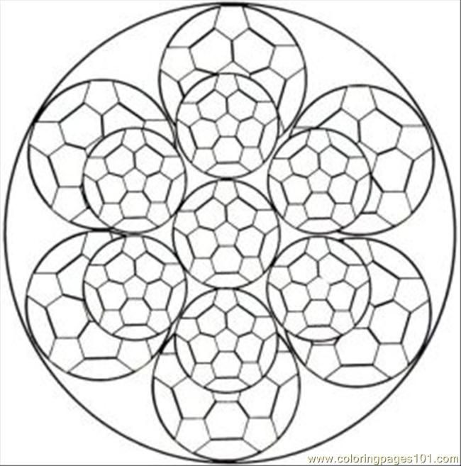 650x657 Kaleidoscope Coloring Pages Free Printable Coloring Page