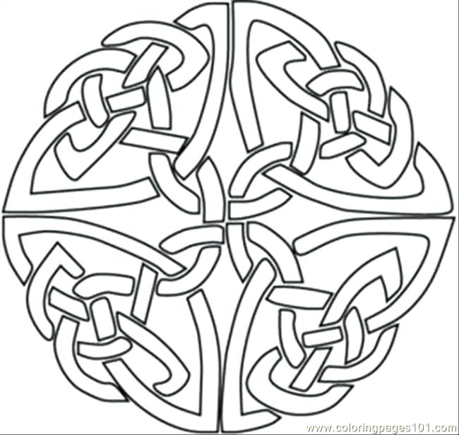 650x616 Kaleidoscope Coloring Pages Kaleidoscope Coloring Page Simple