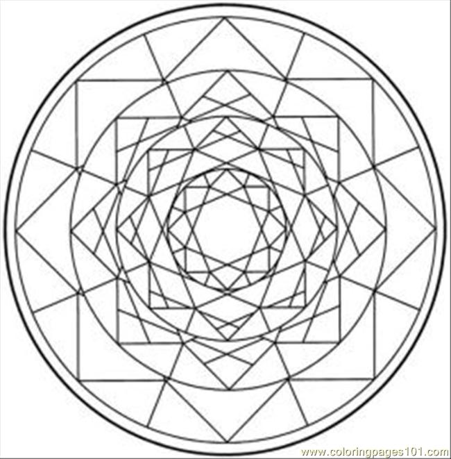 650x661 Kaleidoscope 11 Med Coloring Page