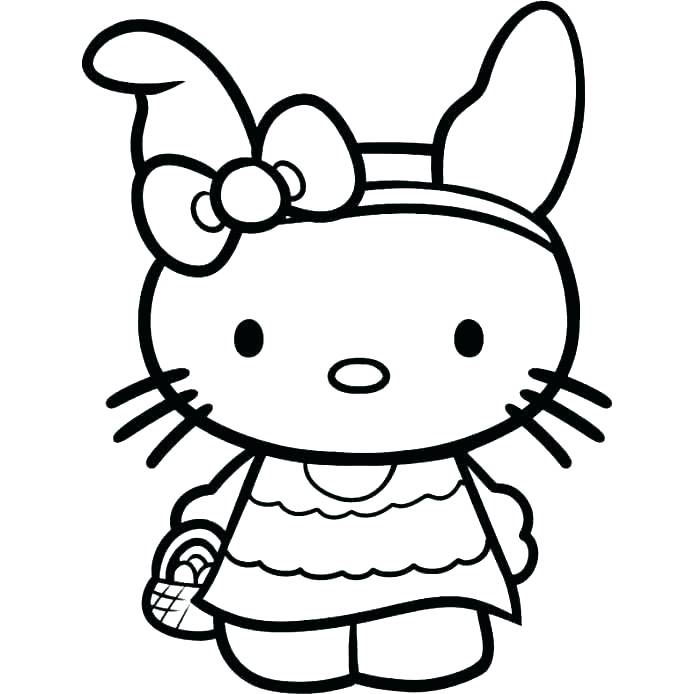 694x694 Kitty Cat Coloring Pages