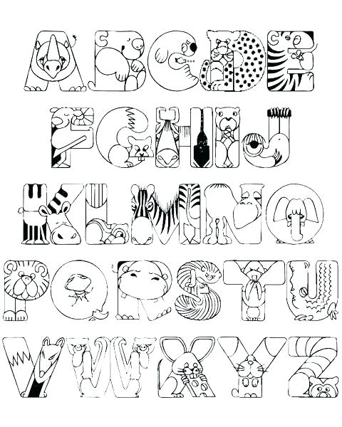 480x600 Printable Alphabet Coloring Pages Alphabet Coloring Pages A Z Free