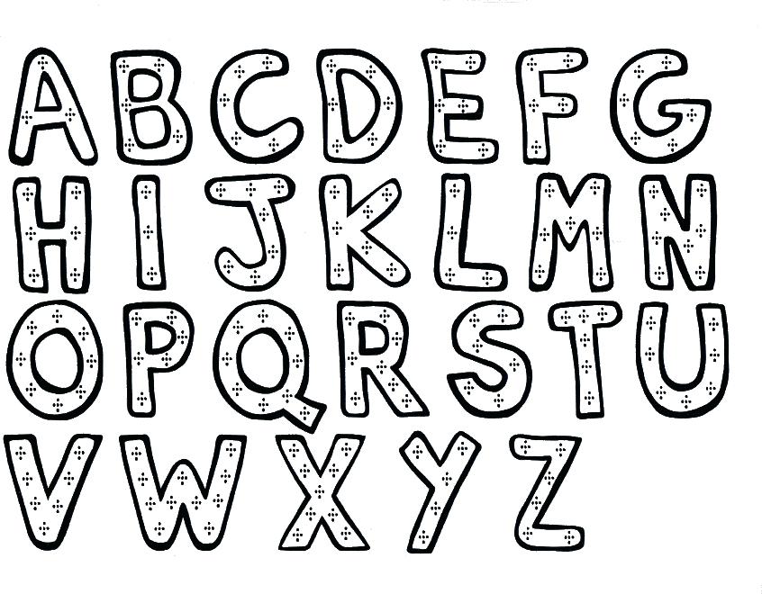 846x660 Letters Coloring Pages