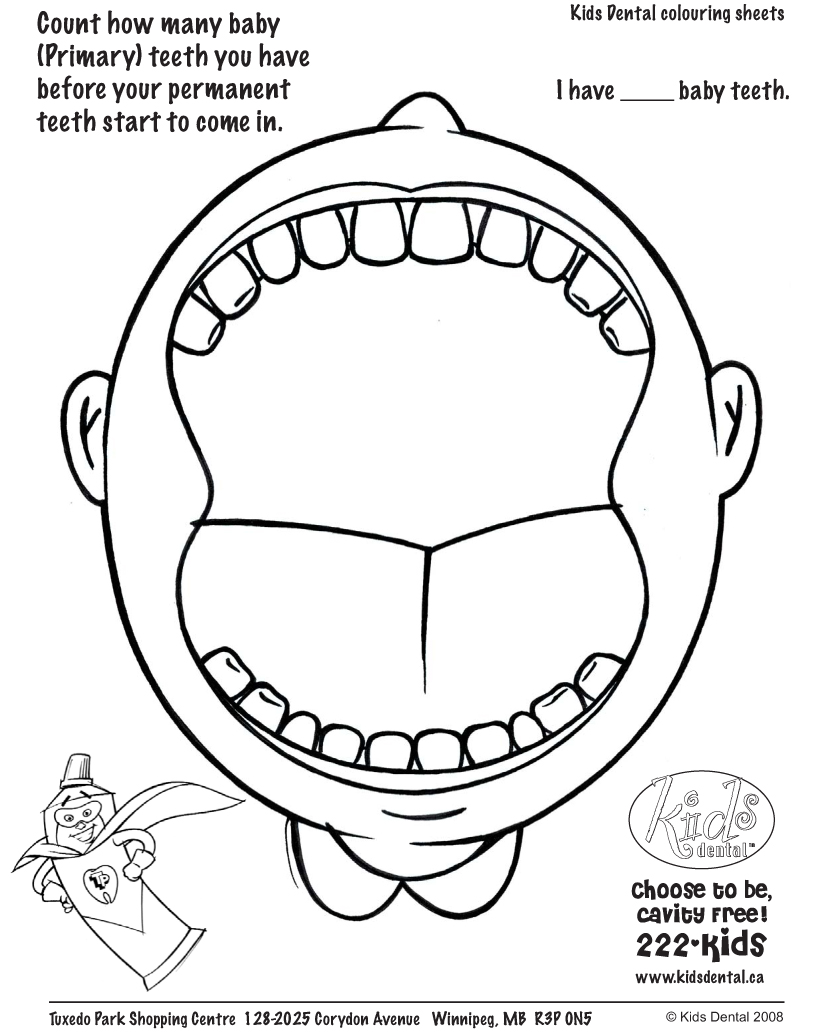 814x1033 Mouth Coloring Pages
