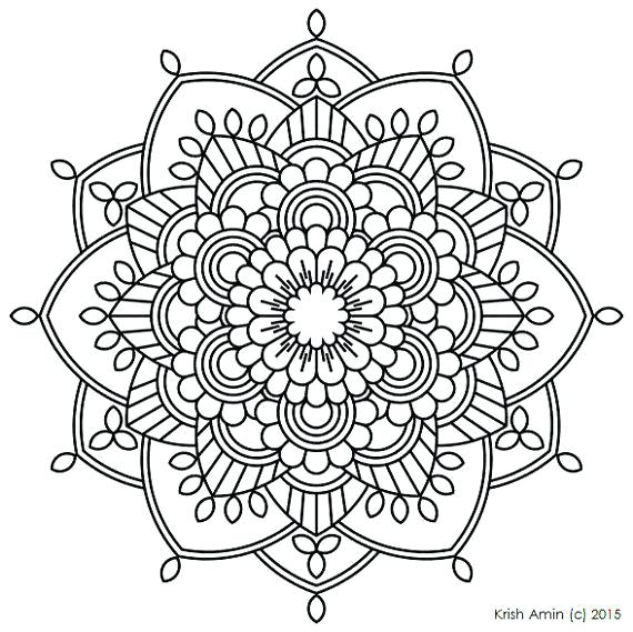 570x569 Free Printable Mandalas Coloring Pages Adults Free Printable