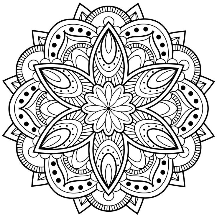 736x736 Printable Mandala Coloring Pages For Adults World Of Printable