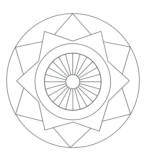 600x632 Kids Mandala Coloring Pages Free Printable Mandala Coloring Pages