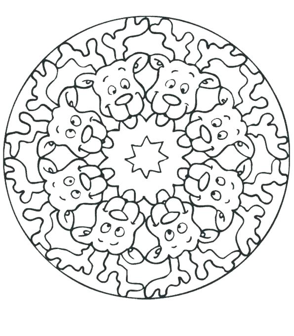 595x680 Mandala Coloring Pages Free Printable Mandala Coloring Pages Free