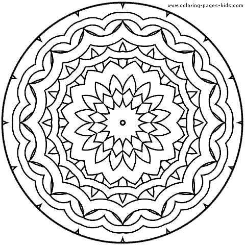 480x480 Printable Mandala Coloring Pages For Kids World Of Printable