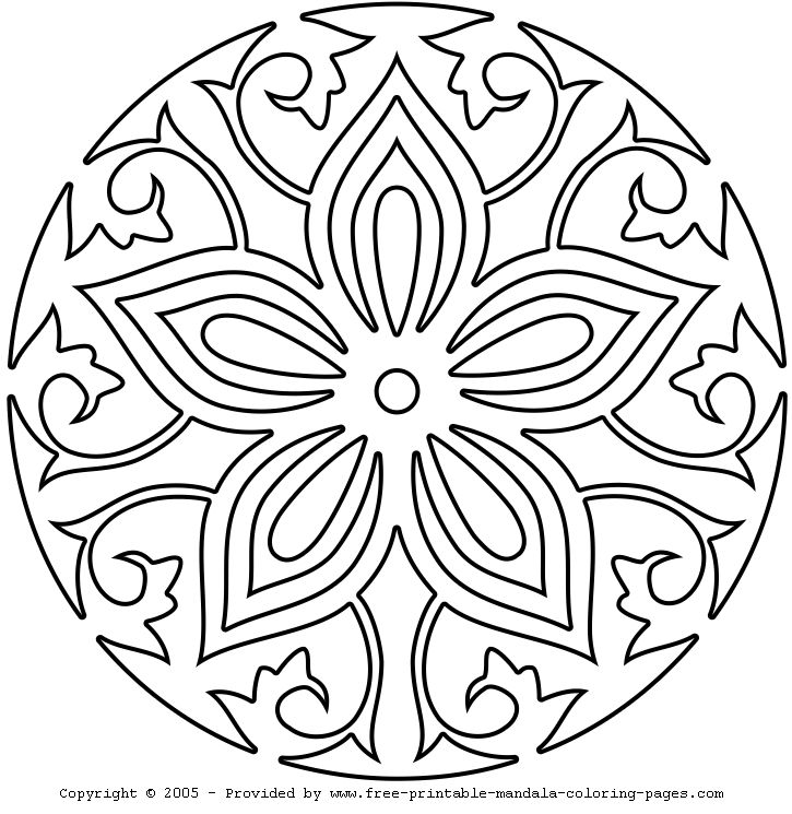 725x745 Free Printable Mandala Coloring Pages 29095