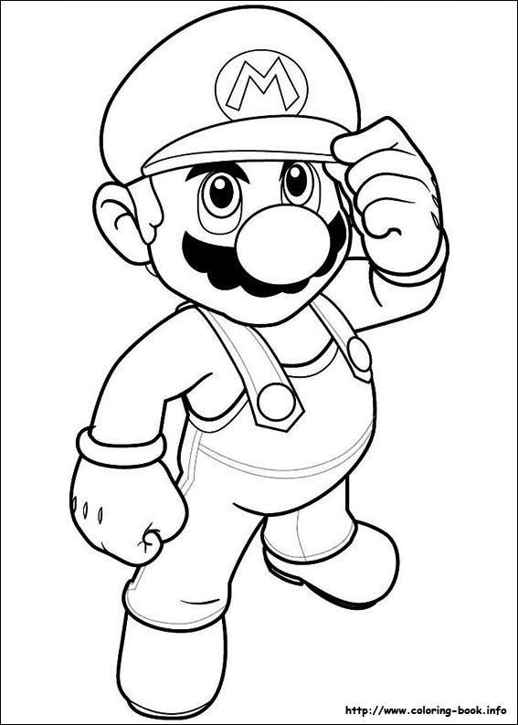 Mario Coloring 567x794 Mario Coloring