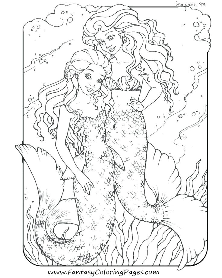 736x920 Mermaid Coloring Pages For Adults Awesome Free Mermaid Coloring