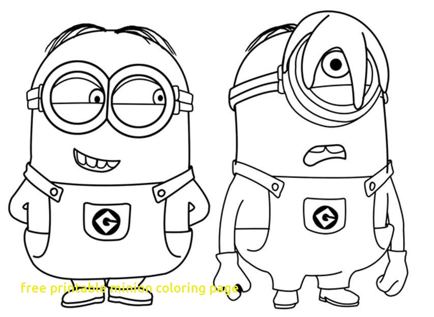 Printable Minion Coloring Pages at GetColorings.com | Free printable ...