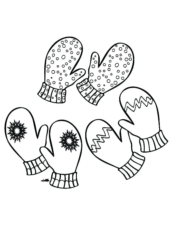 Printable Mitten Coloring Page at GetColorings.com | Free printable ...