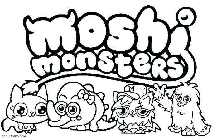 680x443 Monster Coloring Pages For Kids Printable Color By Number Coloring