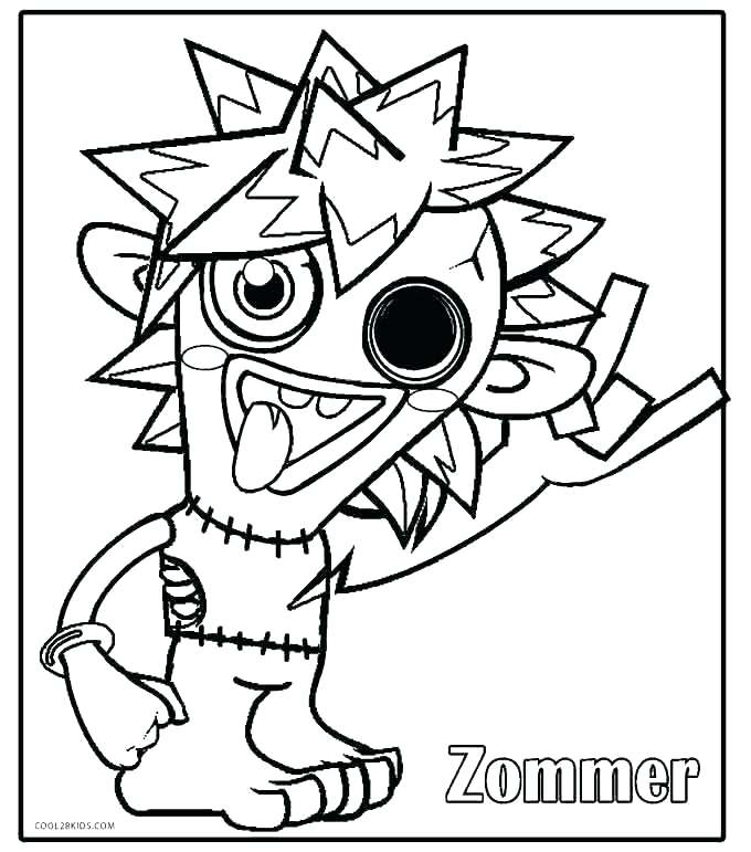 680x771 Monster Coloring Pages Monster Truck Blaze Coloring Pages Plus