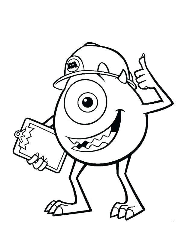 600x776 Funny Coloring Pages For Kids Monster Coloring Pages Printable
