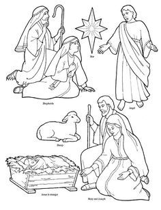 Printable Nativity Coloring Page To Cut Out And Make Your Own 236x307 Printable Nativity Coloring Page To Cut Out And Make Your Own