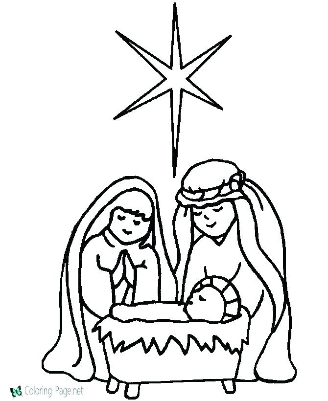 Printable Nativity Scene Coloring Pages at GetColorings.com | Free ...