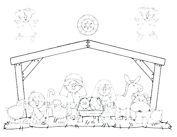 Coloring Pages Nativity Figures 600x464 Coloring Pages Nativity Figures