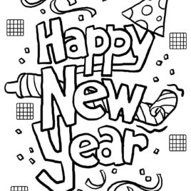 Happy New Year Coloring Sheets Ant Llc New Years Coloring Pages 268x268 Happy New Year Coloring Sheets Ant Llc New Years Coloring Pages