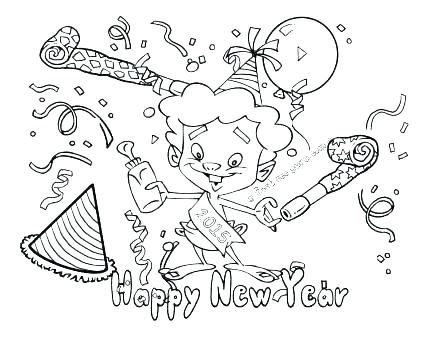 Happy New Years Coloring Pages New Years Coloring Page For Kids 438x338 Happy New Years Coloring Pages New Years Coloring Page For Kids