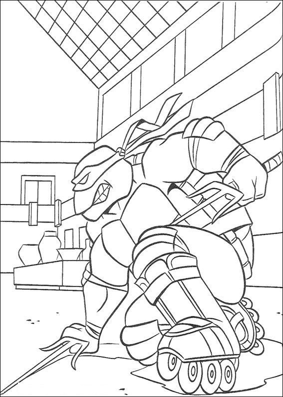 567x794 Teenage Mutant Ninja Turtles Coloring Pages