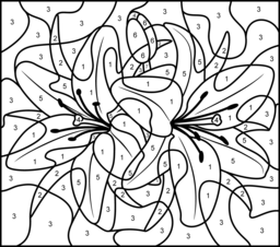 256x226 Flowers Coloring Pages