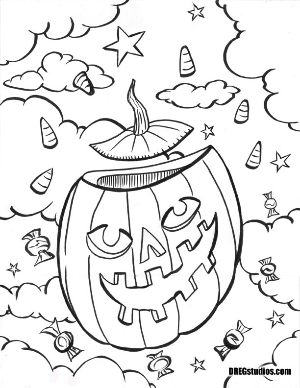 612x792 October Coloring Page'1055