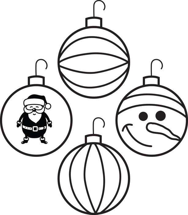 614x700 Best Christmas Ornament Coloring Pages Free 5661 Printable